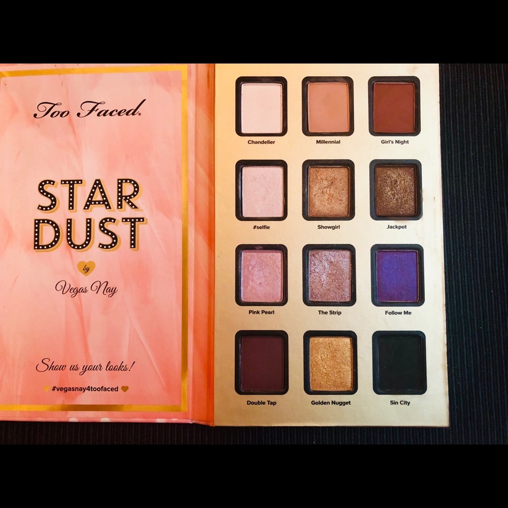 Too faced star dust by Vegas nay eyeshadow palette